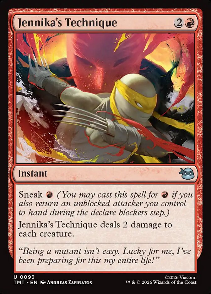 MTG Card Title: Jennika's Technique TMT/93