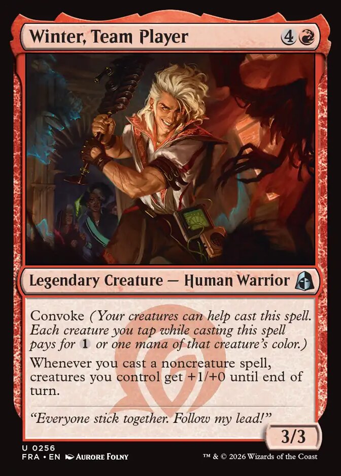 MTG Card Title: Winter, Team Player FRA/256