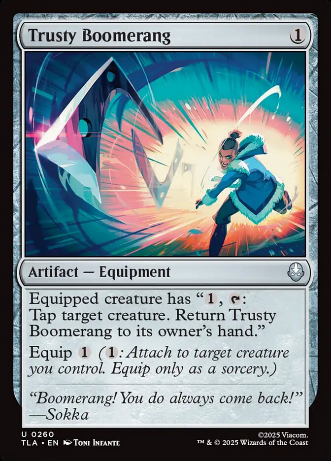 MTG Card Title: Trusty Boomerang TLA/260