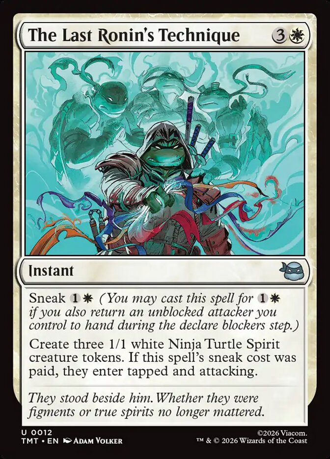 MTG Card Title: The Last Ronin's Technique TMT/12