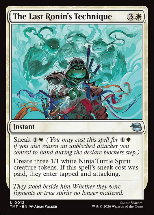 MTG Card Title: The Last Ronin's Technique TMT/12