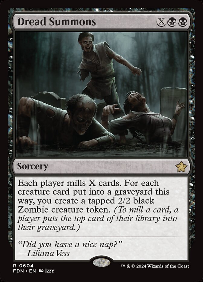 MTG Card Title: Dread Summons FDN/604