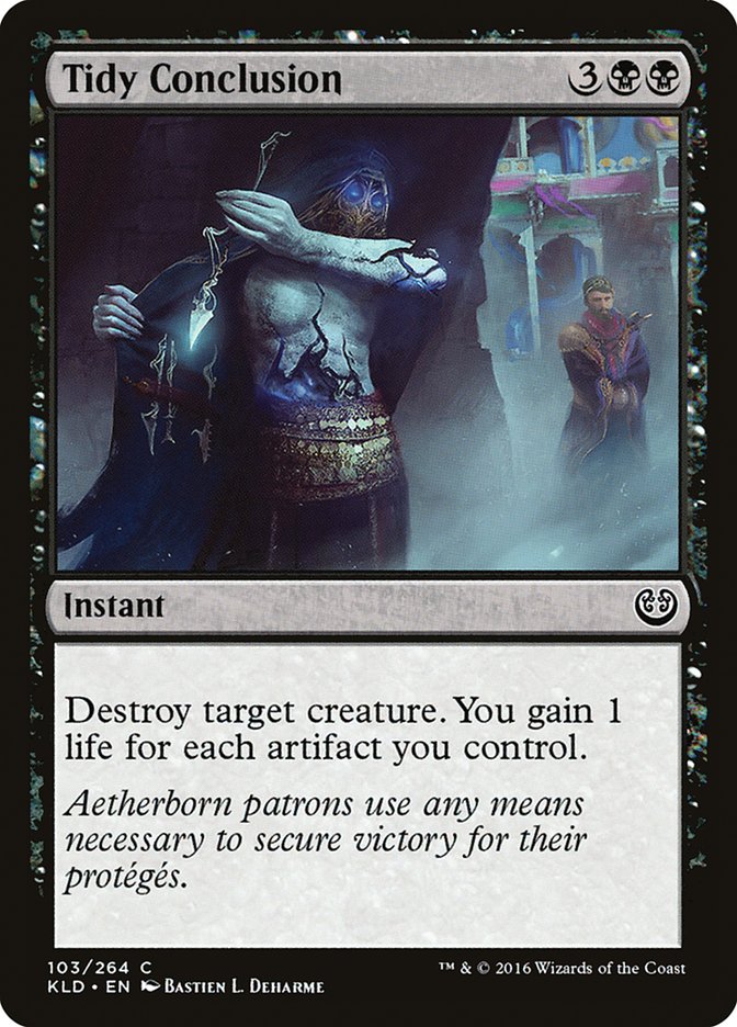MTG Card Title: Tidy Conclusion KLD/103