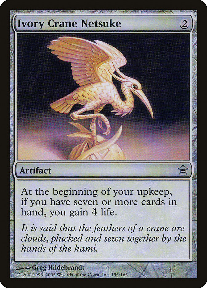 MTG Card Title: Ivory Crane Netsuke SOK/155