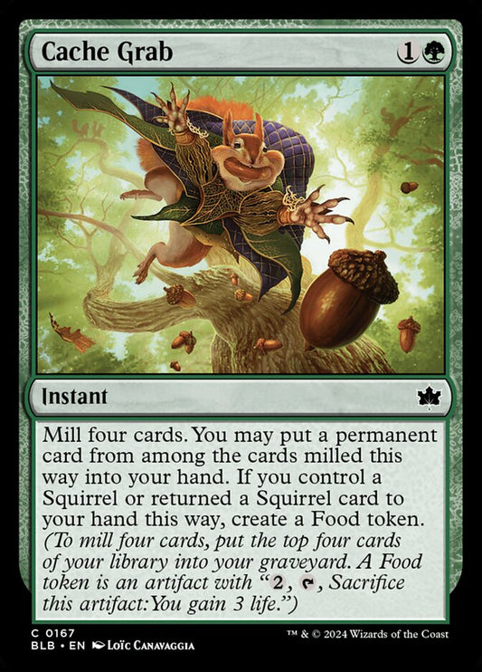 MTG Card Title: Cache Grab BLB/167