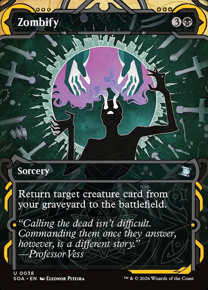 MTG Card Title: Zombify SOA/36