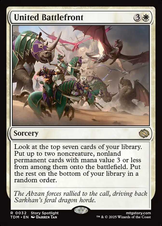 MTG Card Title: United Battlefront TDM/32