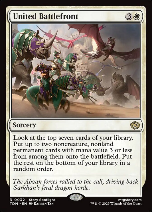 MTG Card Title: United Battlefront TDM/32