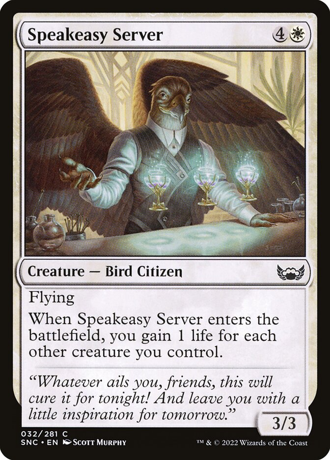MTG Card Title: Speakeasy Server SNC/32