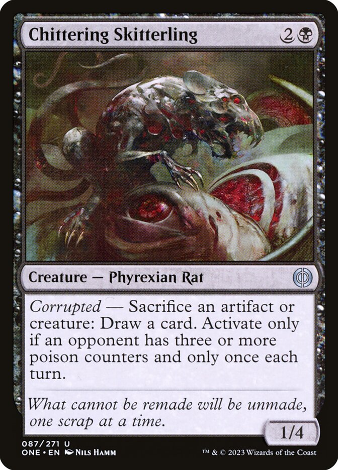 MTG Card Title: Chittering Skitterling ONE/87