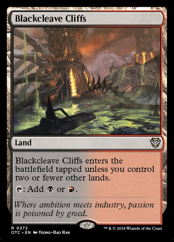 MTG Card Title: Blackcleave Cliffs OTC/272
