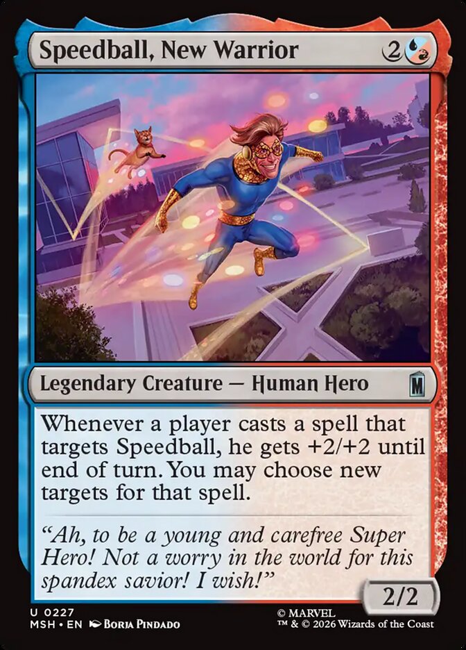 MTG Card Title: Speedball, New Warrior MSH/227