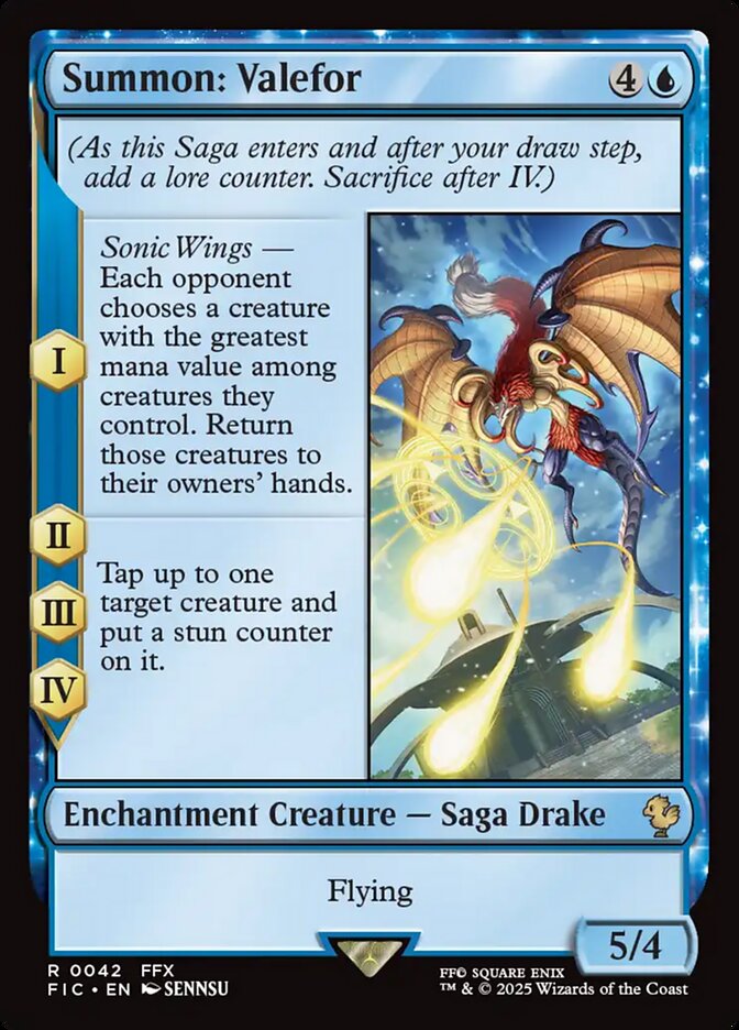 MTG Card Title: Summon: Valefor FIC/42