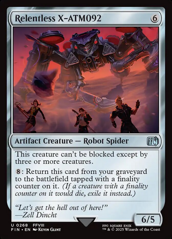 MTG Card Title: Relentless X-ATM092 FIN/268