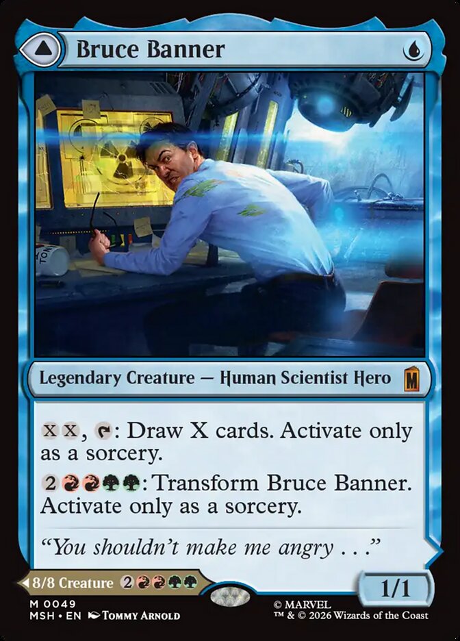 MTG Card Title: Bruce Banner // The Incredible Hulk MSH/49