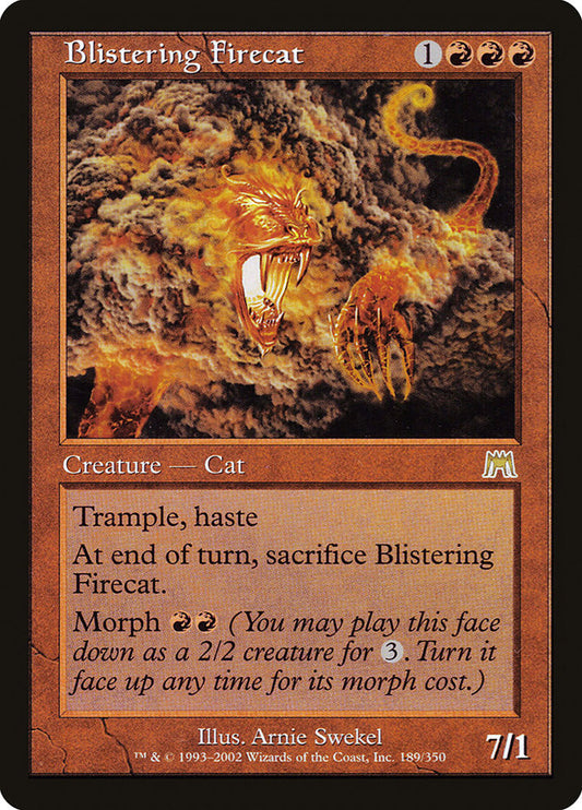 MTG Card Title: Blistering Firecat ONS/189