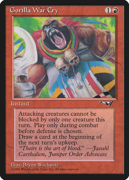 MTG Card Title: Gorilla War Cry ALL/73b