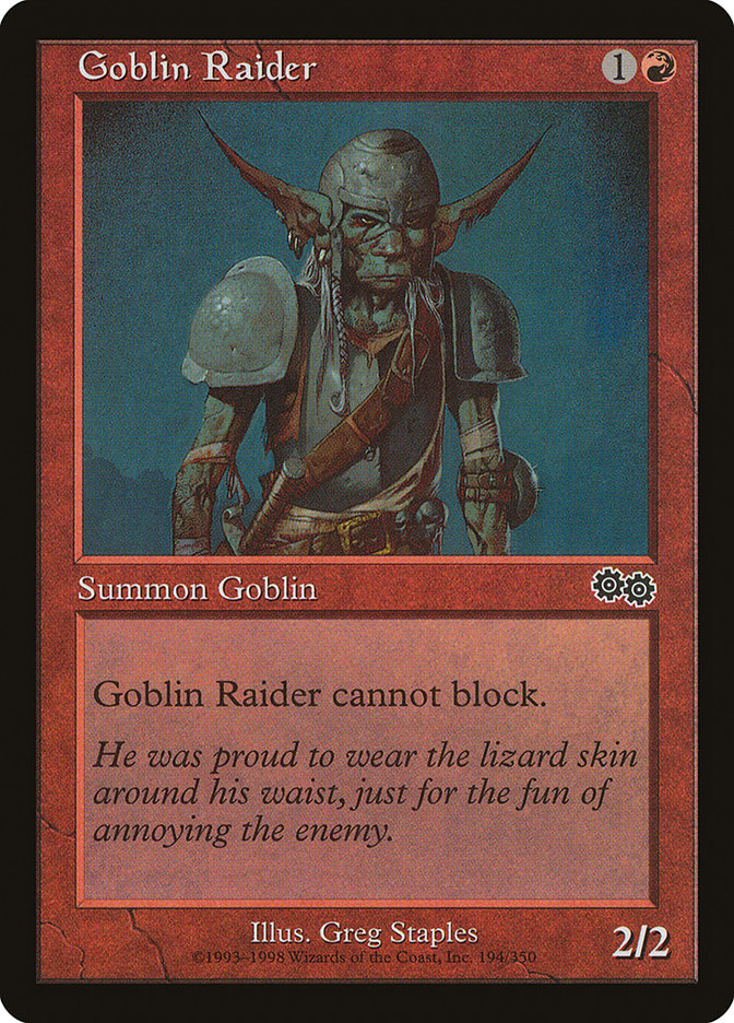MTG Card Title: Goblin Raider USG/194