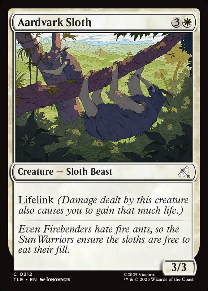 MTG Card Title: Aardvark Sloth TLE/212