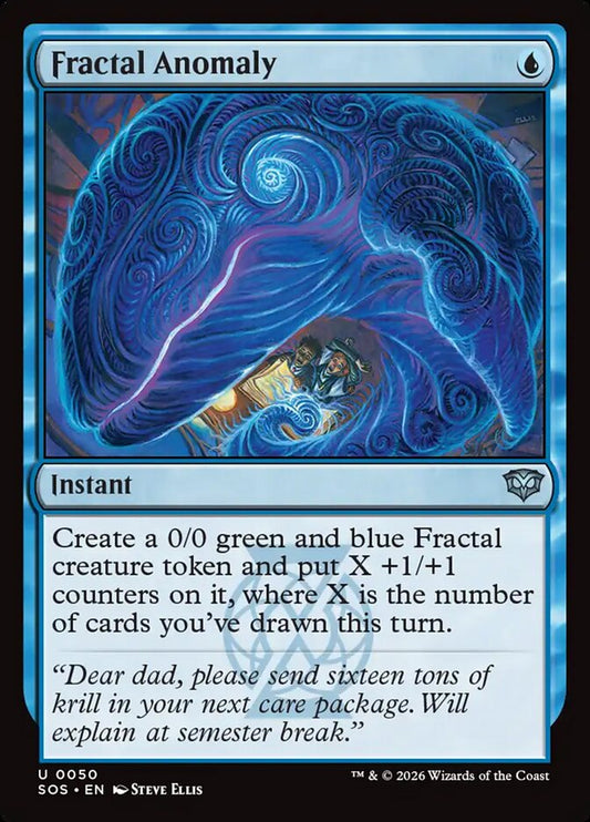 MTG Card Title: Fractal Anomaly SOS/50