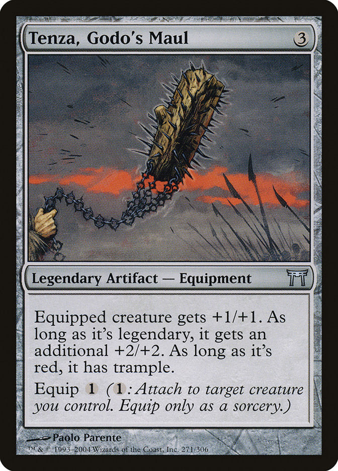 MTG Card Title: Tenza, Godo's Maul CHK/271