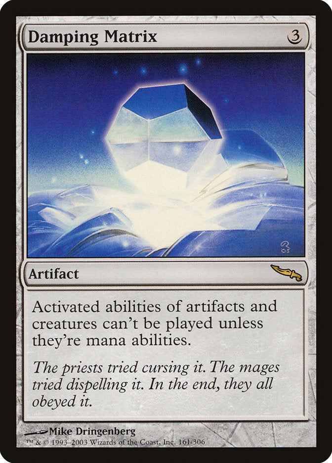 MTG Card Title: Damping Matrix MRD/161