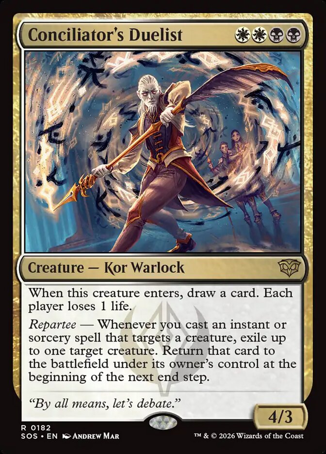 MTG Card Title: Conciliator's Duelist SOS/182