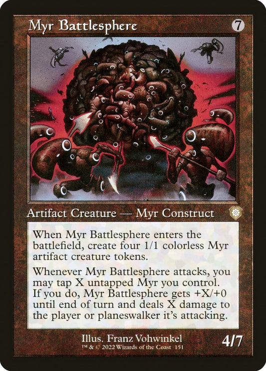 MTG Card Title: Myr Battlesphere BRC/151