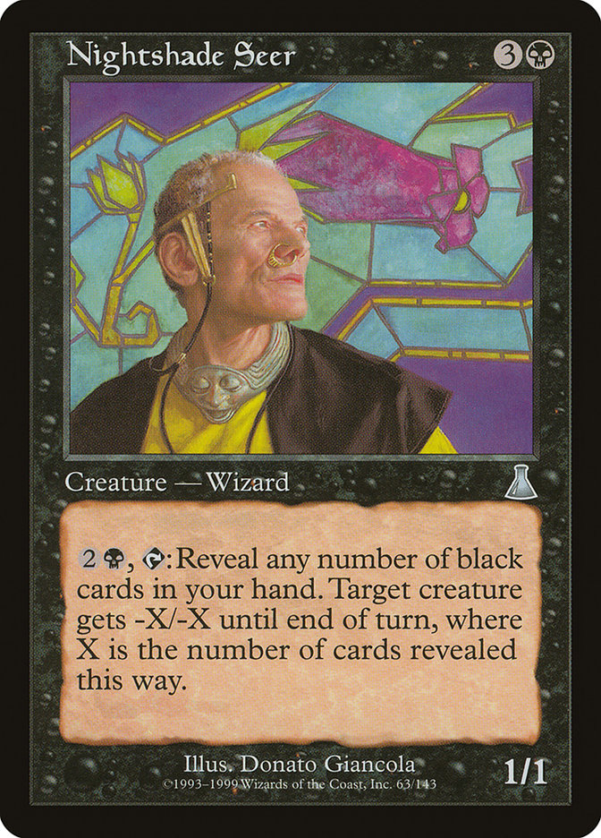 MTG Card Title: Nightshade Seer UDS/63