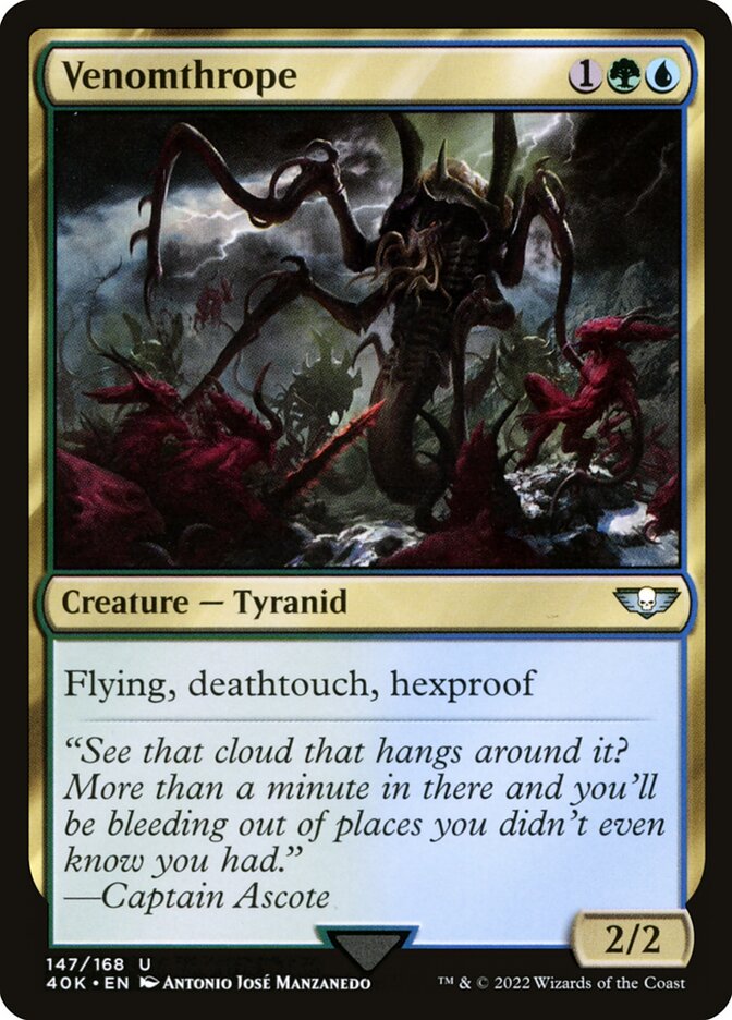 MTG Card Title: Venomthrope 40K/147