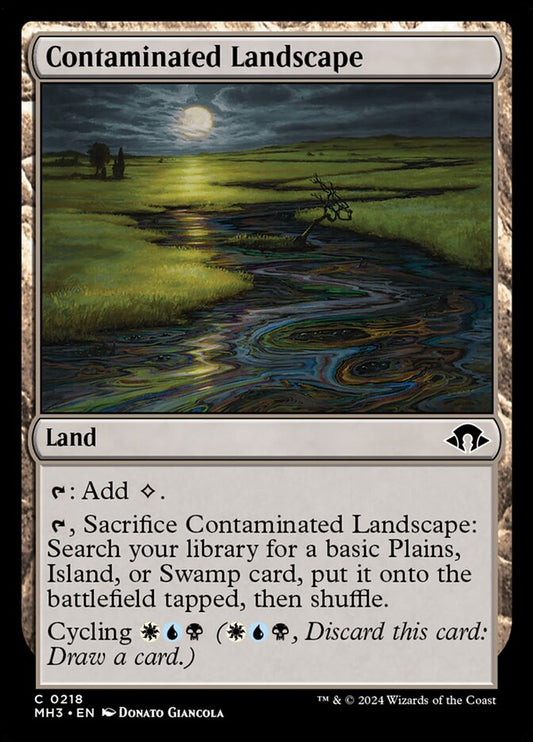 MTG Card Title: Contaminated Landscape MH3/218