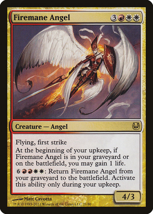 MTG Card Title: Firemane Angel DDH/21