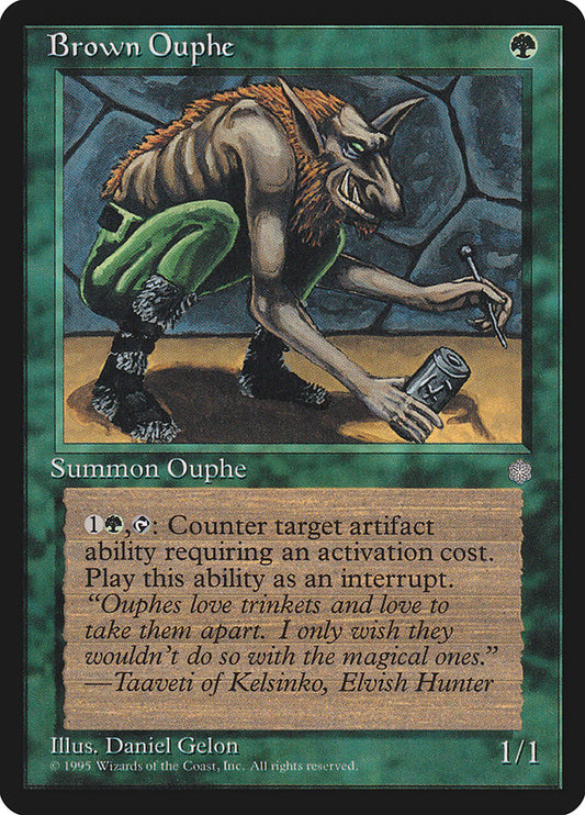 MTG Card Title: Brown Ouphe ICE/228