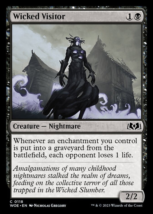 MTG Card Title: Wicked Visitor WOE/118