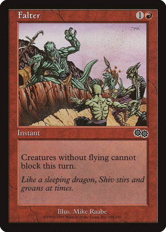 MTG Card Title: Falter USG/184