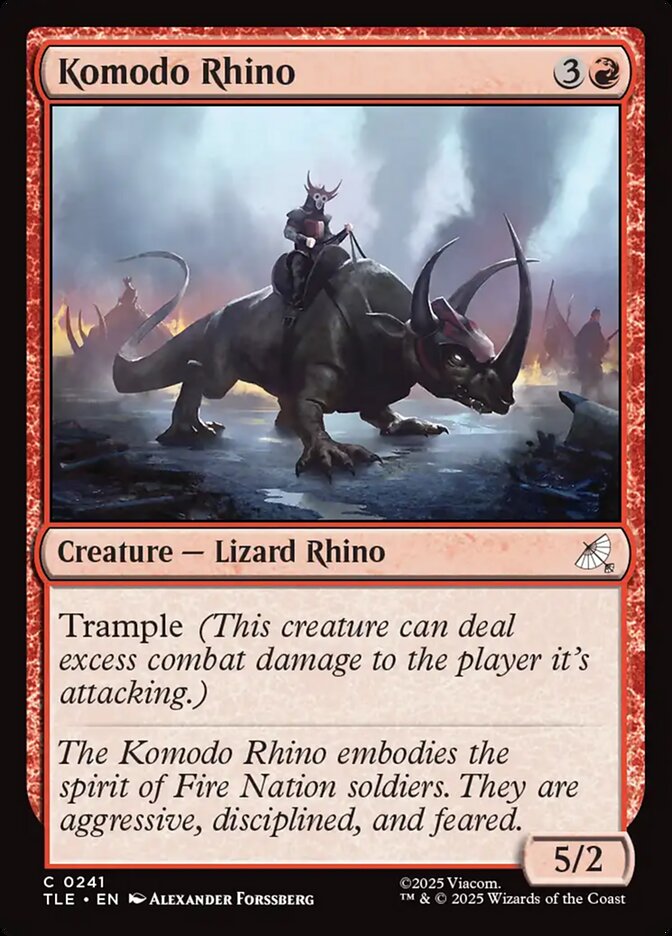 MTG Card Title: Komodo Rhino TLE/241