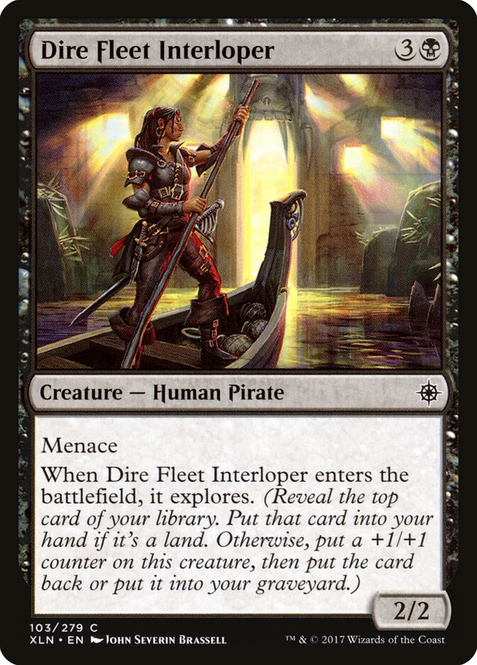 MTG Card Title: Dire Fleet Interloper XLN/103
