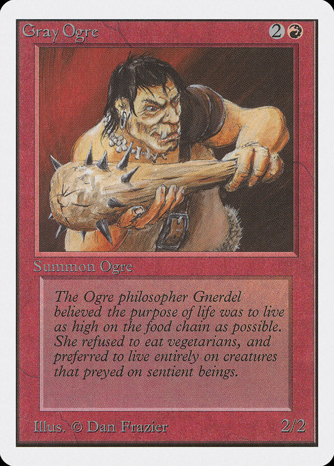 MTG Card Title: Gray Ogre 2ED/157