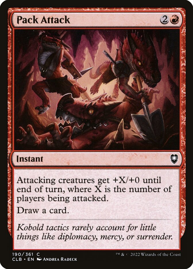 MTG Card Title: Pack Attack CLB/190