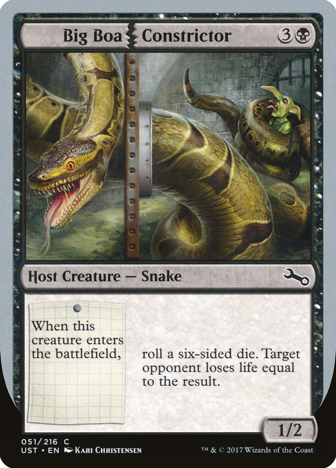 MTG Card Title: Big Boa Constrictor UST/51