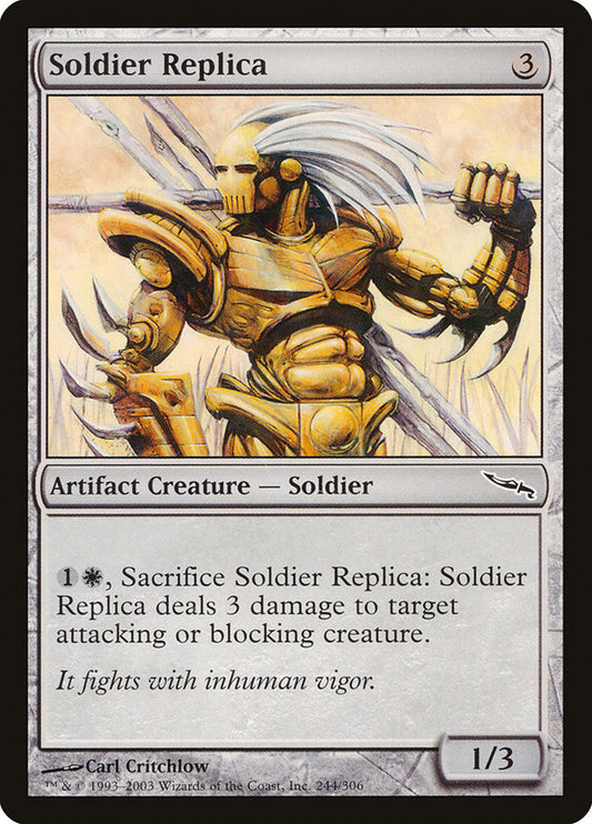 MTG Card Title: Soldier Replica MRD/244