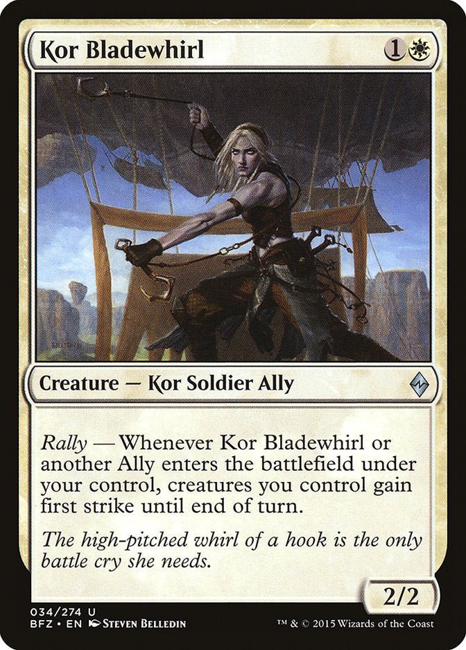 MTG Card Title: Kor Bladewhirl BFZ/34