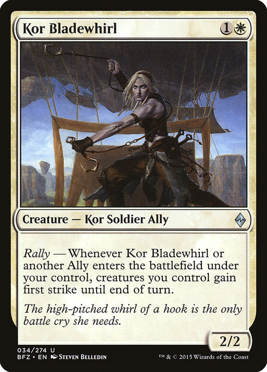 MTG Card Title: Kor Bladewhirl BFZ/34
