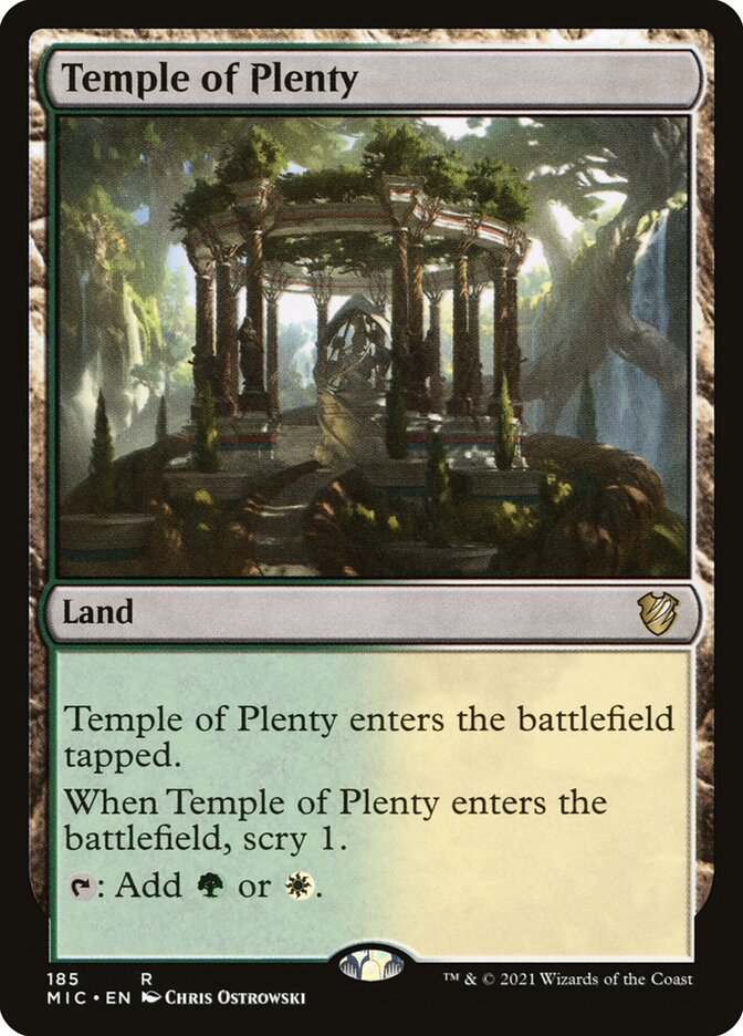 MTG Card Title: Temple of Plenty MIC/185