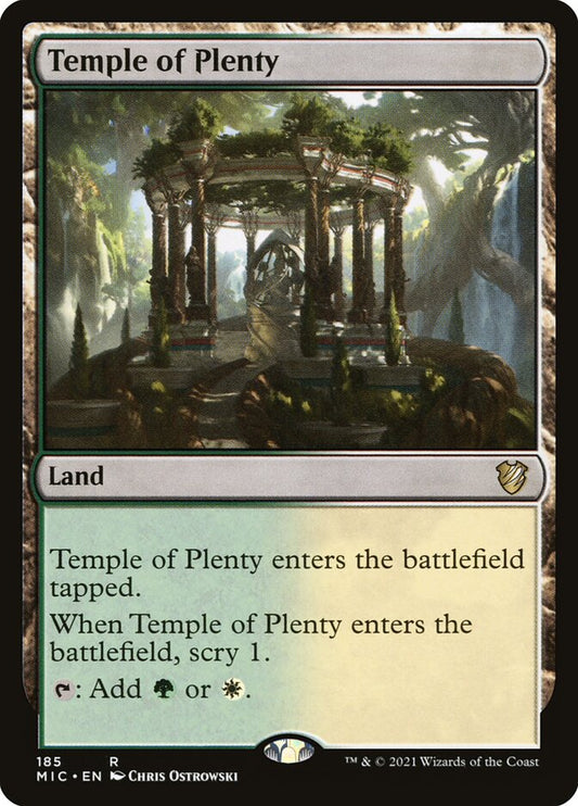 MTG Card Title: Temple of Plenty MIC/185