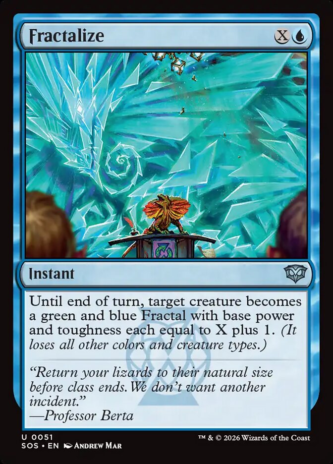 MTG Card Title: Fractalize SOS/51