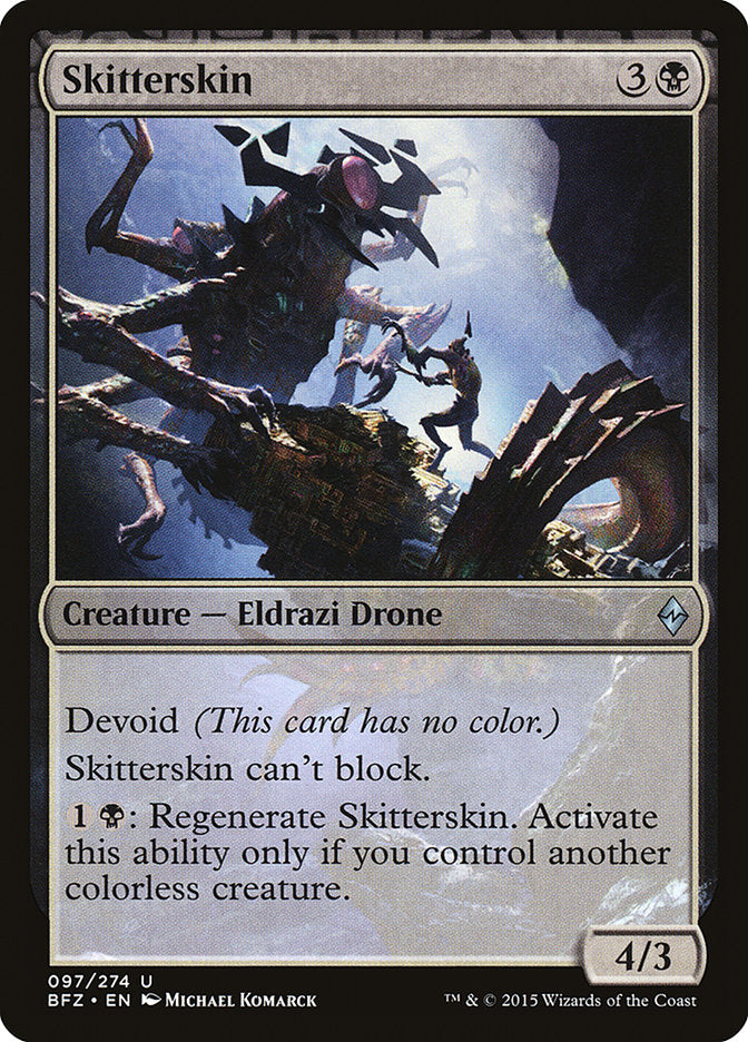 MTG Card Title: Skitterskin BFZ/97