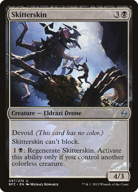 MTG Card Title: Skitterskin BFZ/97