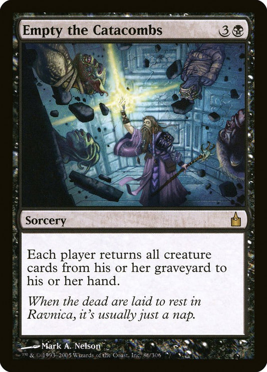 MTG Card Title: Empty the Catacombs RAV/86