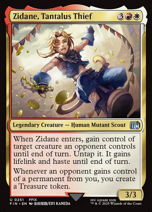 MTG Card Title: Zidane, Tantalus Thief FIN/251